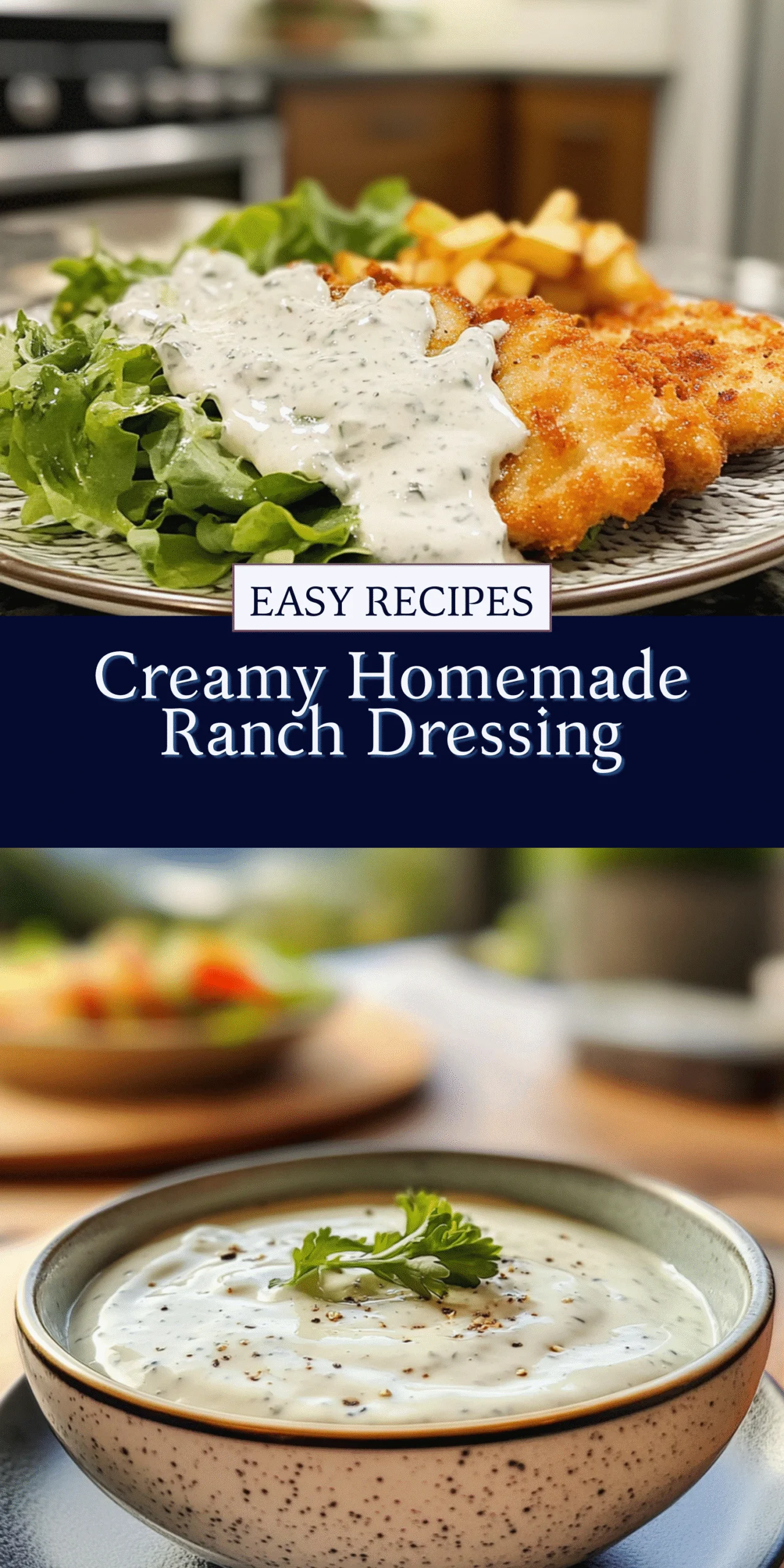 Creamy Homemade Ranch Dressing