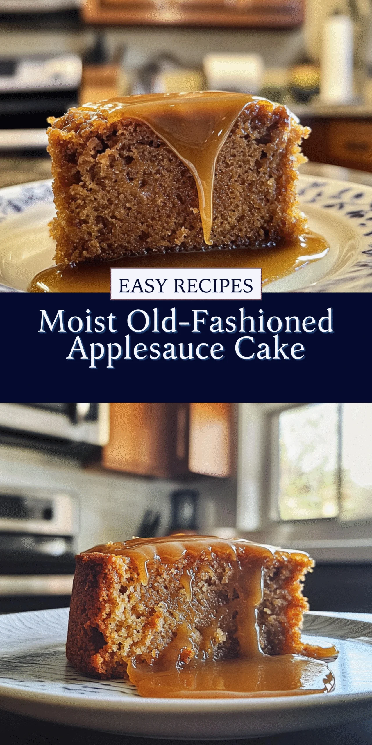 Moist Old-Fashioned Applesauce Cake