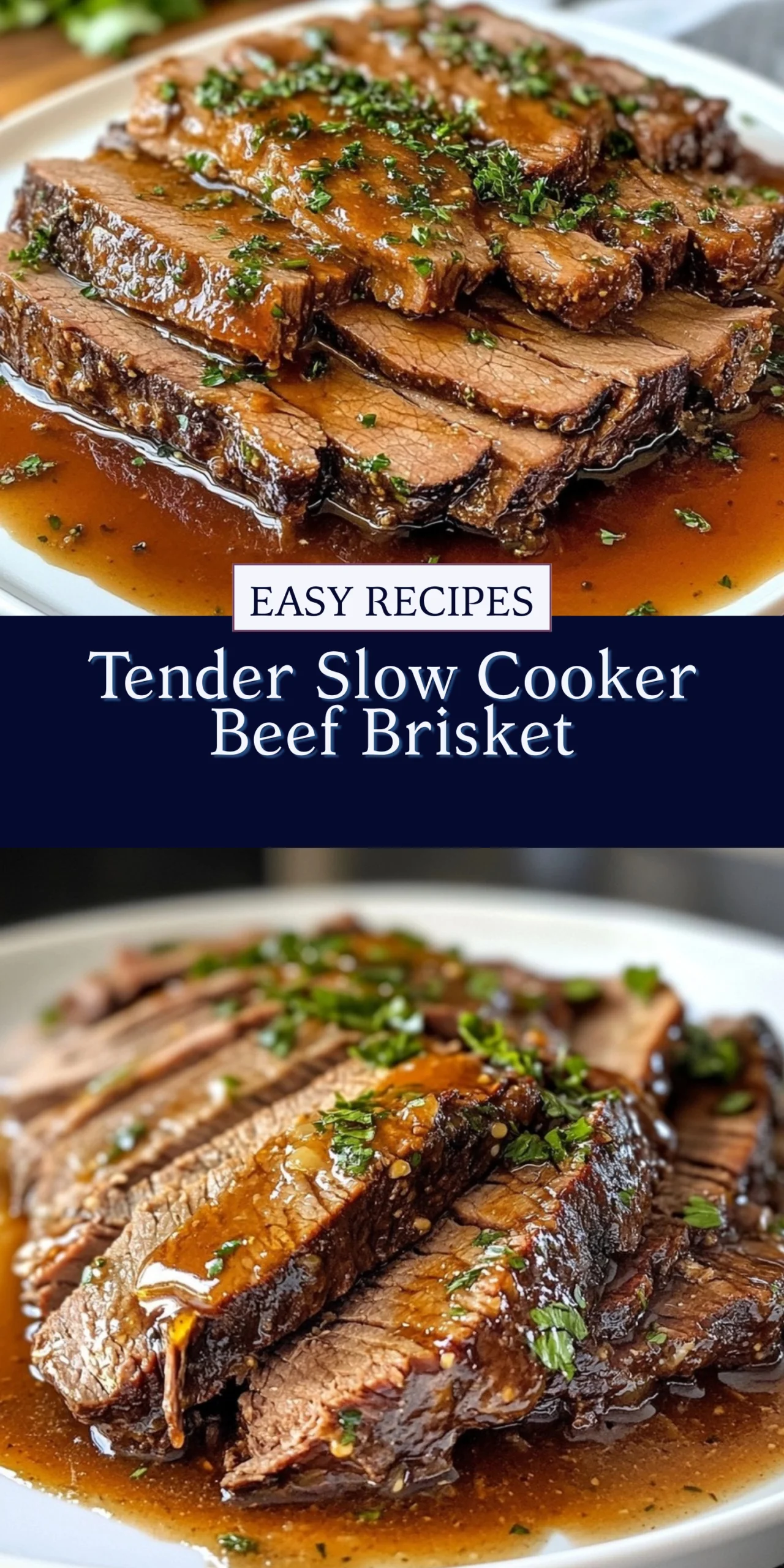 Tender Slow Cooker Beef Brisket