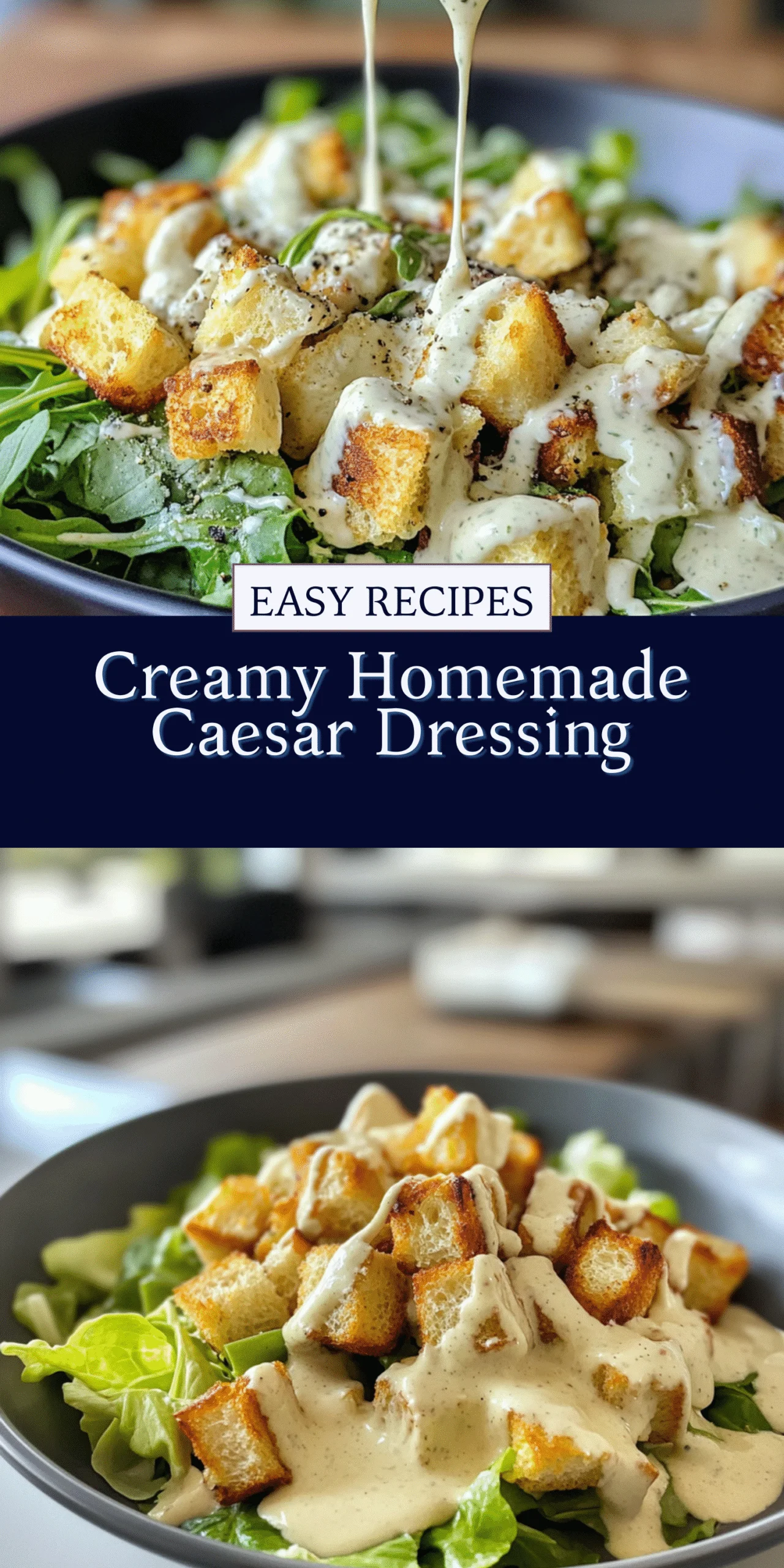 Creamy Homemade Caesar Dressing