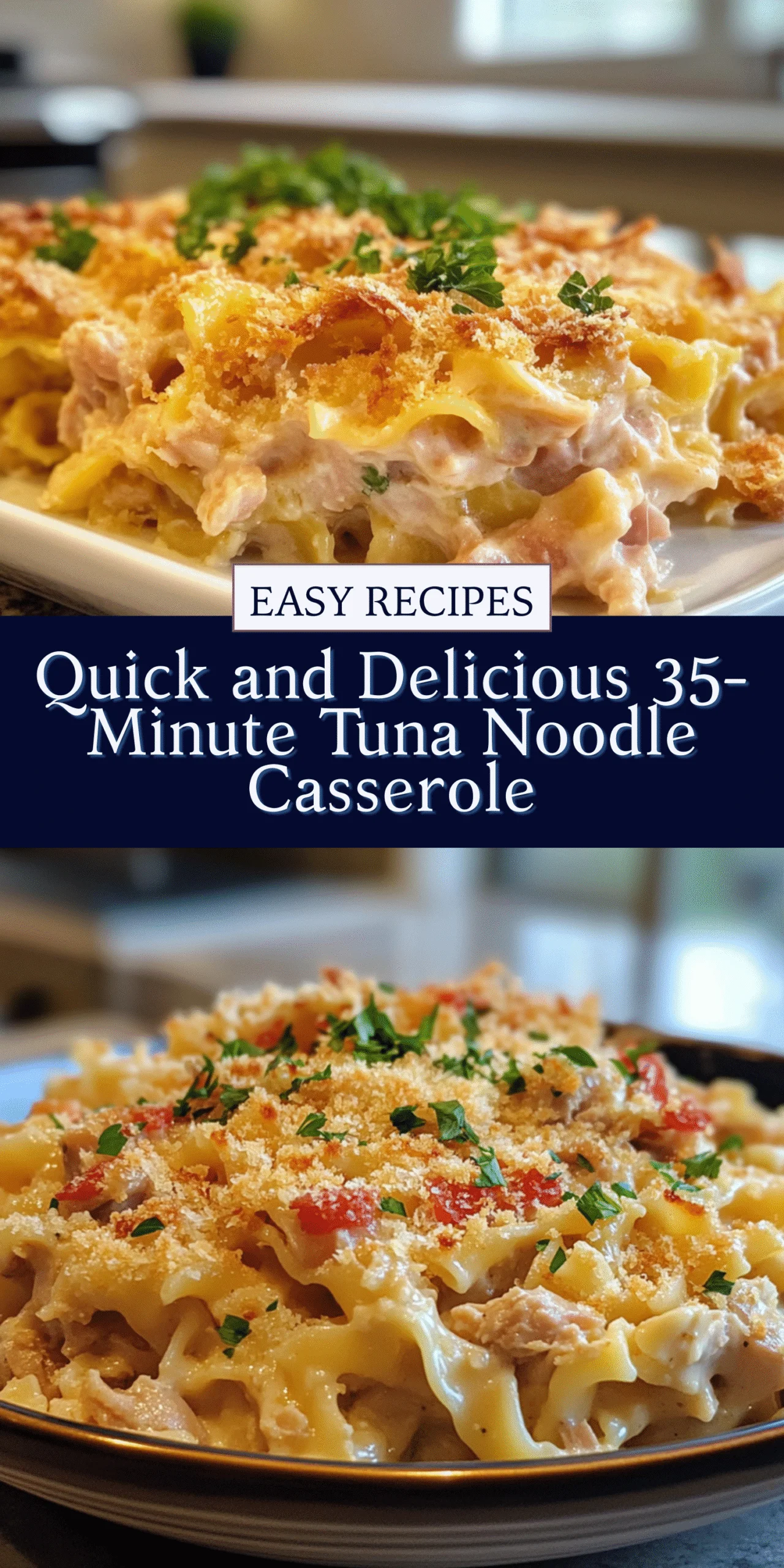 Quick and Delicious 35-Minute Tuna Noodle Casserole