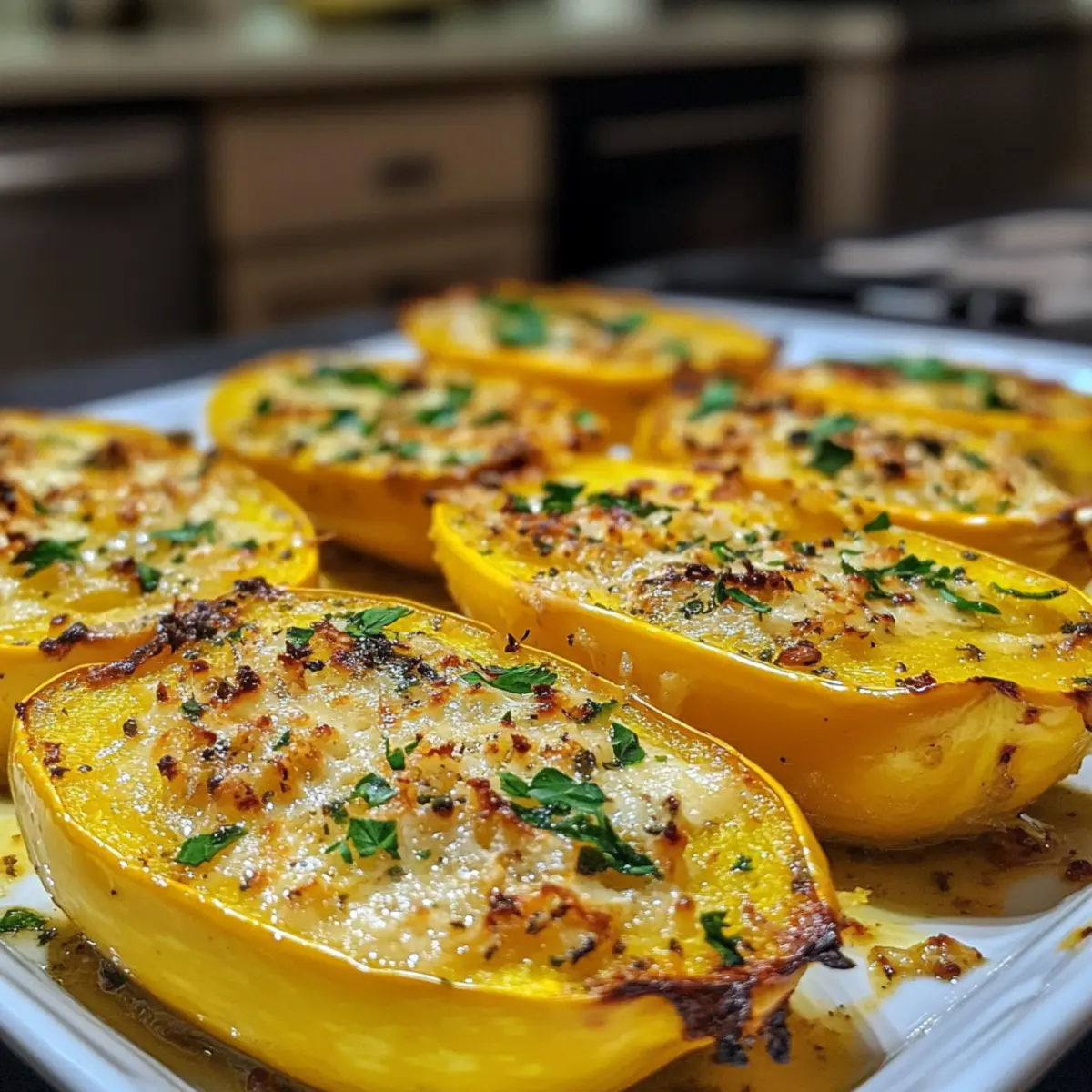 Savory Parmesan Baked Yellow Squash