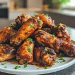 Crispy Air Fryer Spicy Dry Rub Wings