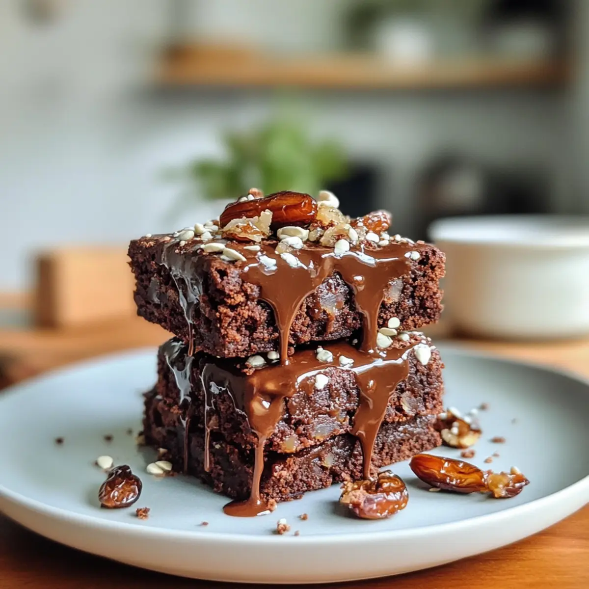 Delicious No Bake Vegan Date Brownies