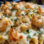 Shrimp Scampi Pasta Bake – Cheesy Garlic Shrimp Paradise