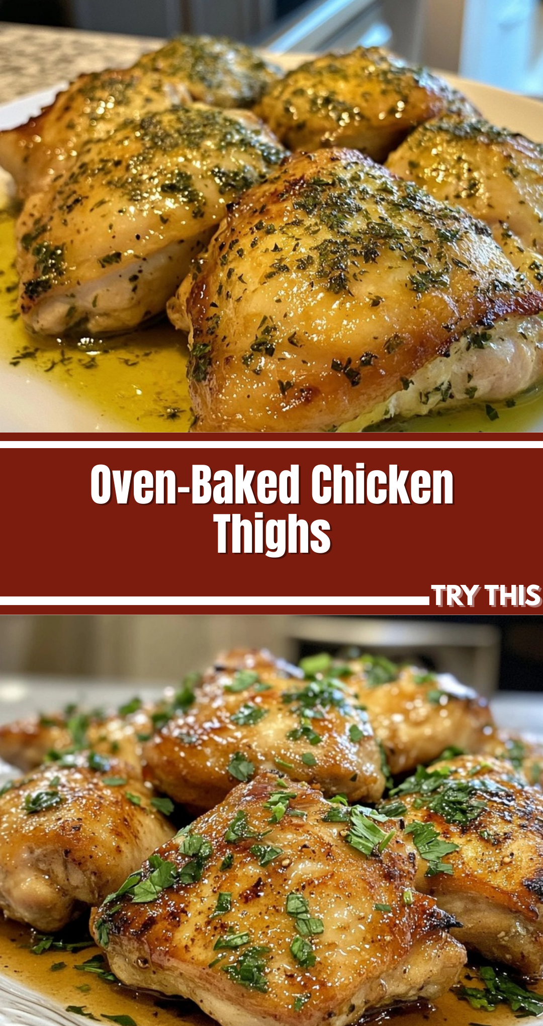 Oven-Baked Chicken Thighs