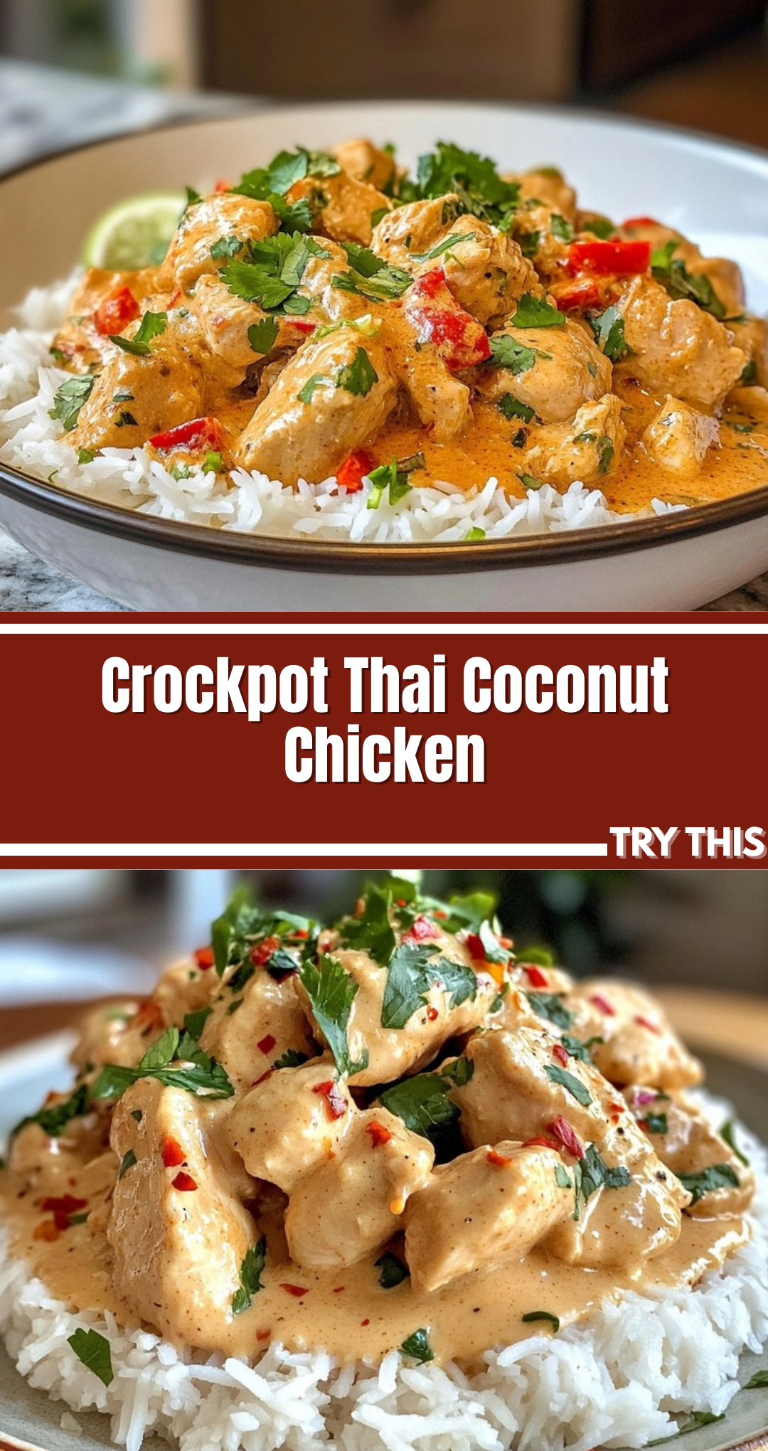 Crockpot Thai Coconut Chicken