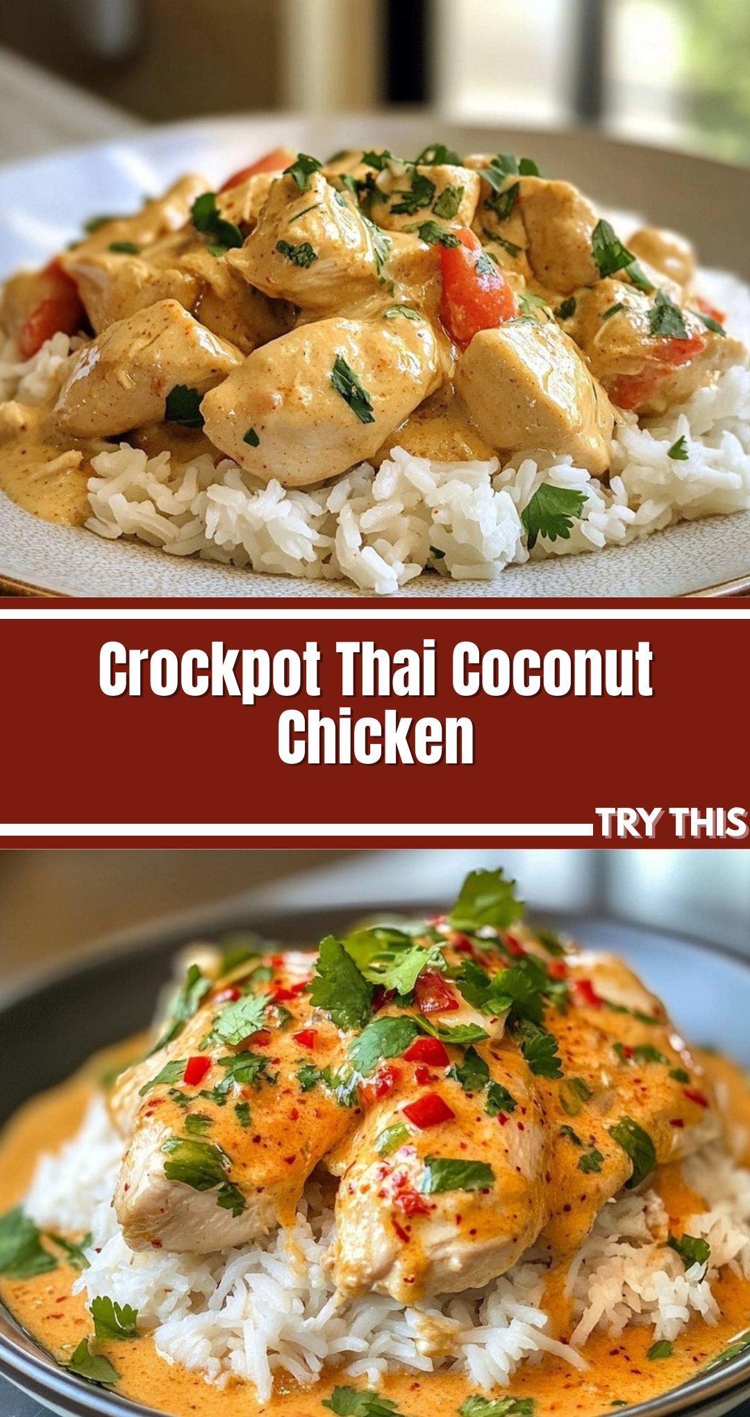 Crockpot Thai Coconut Chicken